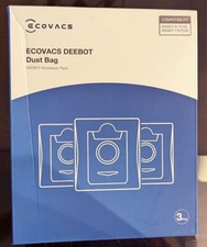 Ecovacs Deebot OEM 3-pack Dust Bags compatible with T10 Plus and X1 Plus