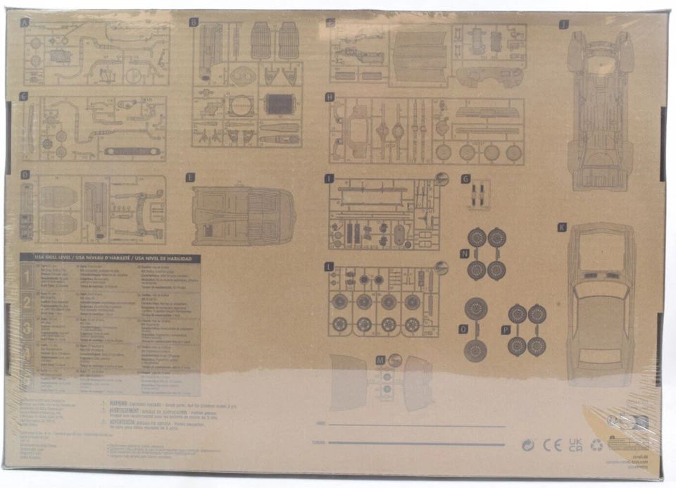 Revell 1969 Chevy Camaro Z/28 3-In-1 1/12 Scale Plastic Model Car Kit 12812 - Image 2 of 4