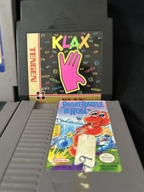6 Nintendo NES Games Burgertime, Robocop, Spy Hunter, Duck Hunt, Klax, SnakeRatt