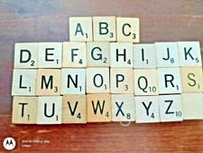 Vintage Rounded Edge Original Scrabble Tiles ...
