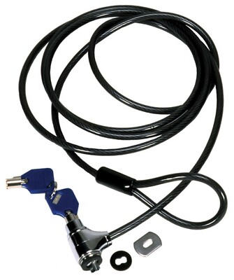 CODI Key Cable Anti-Theft LOCK for Notebook Computer with 2 keys 6 ft galv steel
