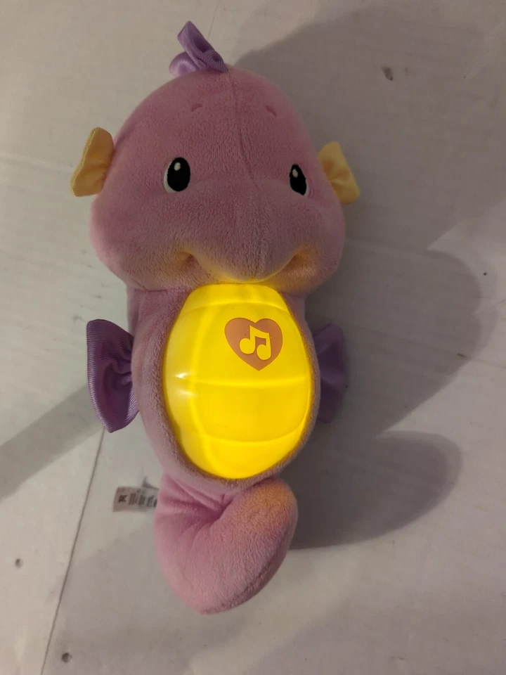 Fisher Price Calmar y Brillar Caballito de Mar ROSA Infantil Cuna Chupete Océano VER VIDEO Foto 3 de 4