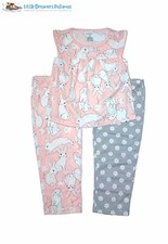 Carter's Toddler Girl's 3-Piece Floral and Bunny Pajama Set