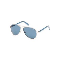 Guess GU8279 28V Rose Gold  Blue Aviator Sunglasses Metal Frame 58-12-140