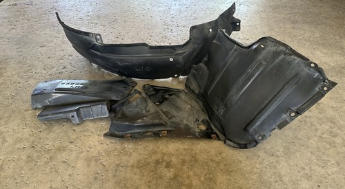 1990-96 Nissan 300ZX Z32 OEM Driver Side Front Fender Liner. Splash Guard. 3 Pc - Picture 2 of 11