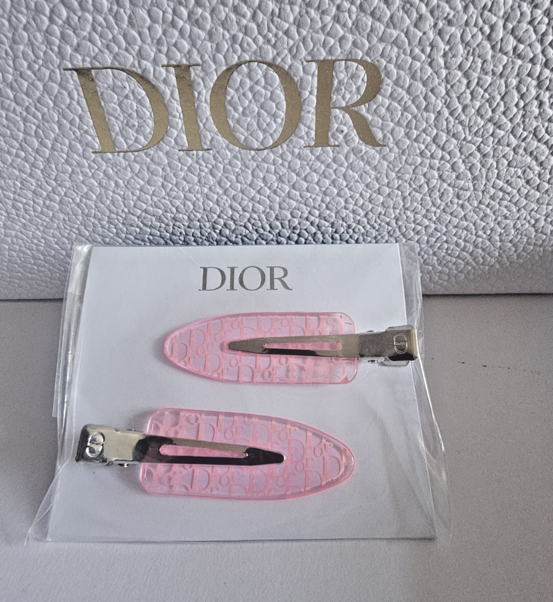 Set of 2 Dior Scrunchie Limited Pink Boxed Backstage Hair pin