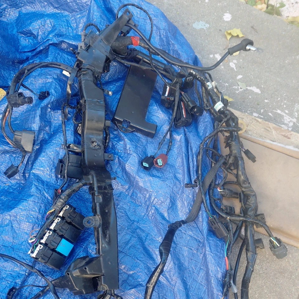 Triumph Street Triple 765 RS 2018 motor en funcionamiento y arneses de cableado completos Foto 4 de 4