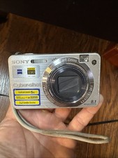 Sony Cyber-shot DSC-W150 8.1MP Digital Camera in Gold- Parts Untested