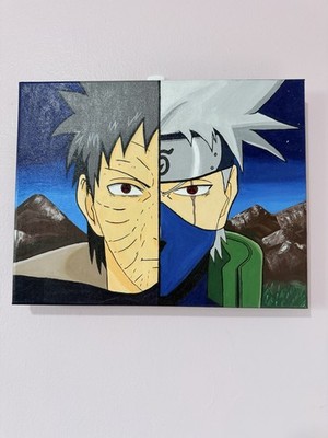 Obito Kakashi Naruto Custom Painting