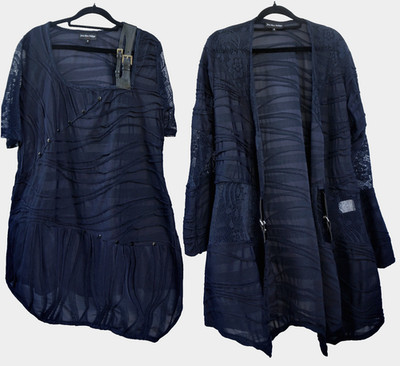 Jean Marc Philippe 2 tlg Set Shirt & Jacke Gr. T4 44 46 Neu Schnalle Spitze edel