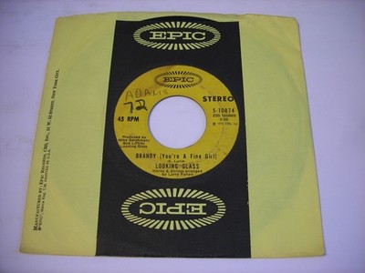 w SLEEVE Looking Glass Brandy ( You're a Fine Girl ) / One by One 1972 45rpm VG+