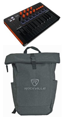 Arturia MINILAB 3 Orange 25 key MIDI USB Keyboard Controller+Backpack