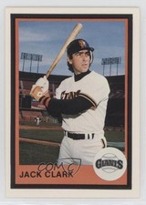 1983 Mother's Cookies San Francisco Giants Stadium Giveaway Jack Clark #2 0b0