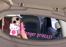 Hello Kitty Passenger Princess Car Truck Sticker Decal Rearview Decor Mirror Hello Kitty Passenger Princess Car Truck Sticker Decal Rearview Decor Mirror