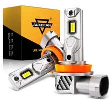 AUXBEAM H11 H8 H9 LED Fog Light Conversion Kit Bulbs High Power 6500K Headlight