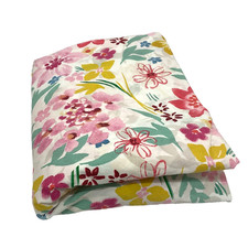 NEW Pottery Barn Kids Crib Sheet Fitted Cotton 5 Organic Pink Green Floral RARE