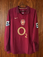 Arsenal 2005-06 Home Long-Sleeve Jersey - Henry#14