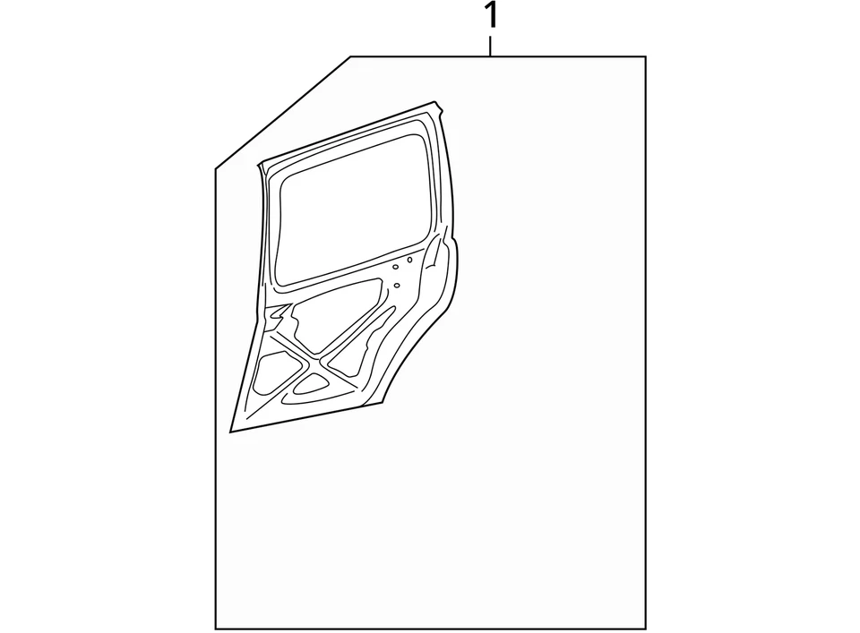 Chevrolet Saturn Uplander 2005-2008 puerta relé ASM RR SI LWB LH 88980792 NUEVO OEM Foto 3 de 3