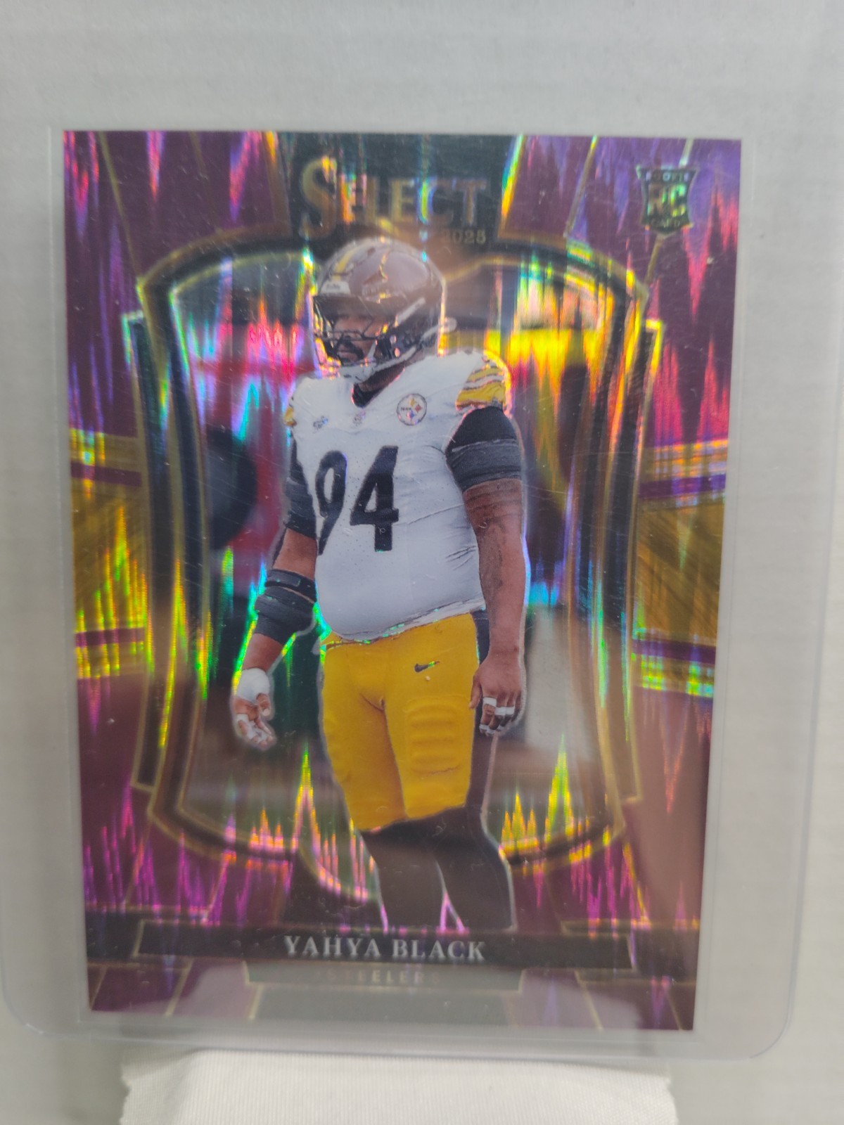 Yahya Black 2025 Select Purple Shock Premiere Level #153 Steelers #367/699.