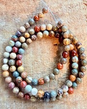 12  Strand Of Stone Spacer Beads 4 Mm Multicolor