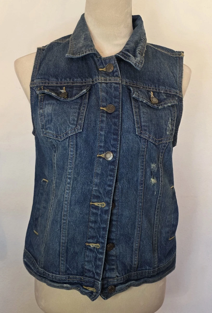 Veste Mossimo Fille Taille S/P Vert Armé à Clous - Coton Style Moto