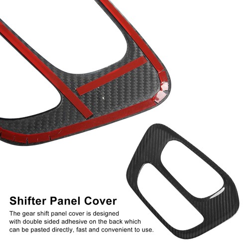 Car Center Console Shift Panel Trim Glossy Dry Carbon Fiber Parts For - Picture 12 of 22