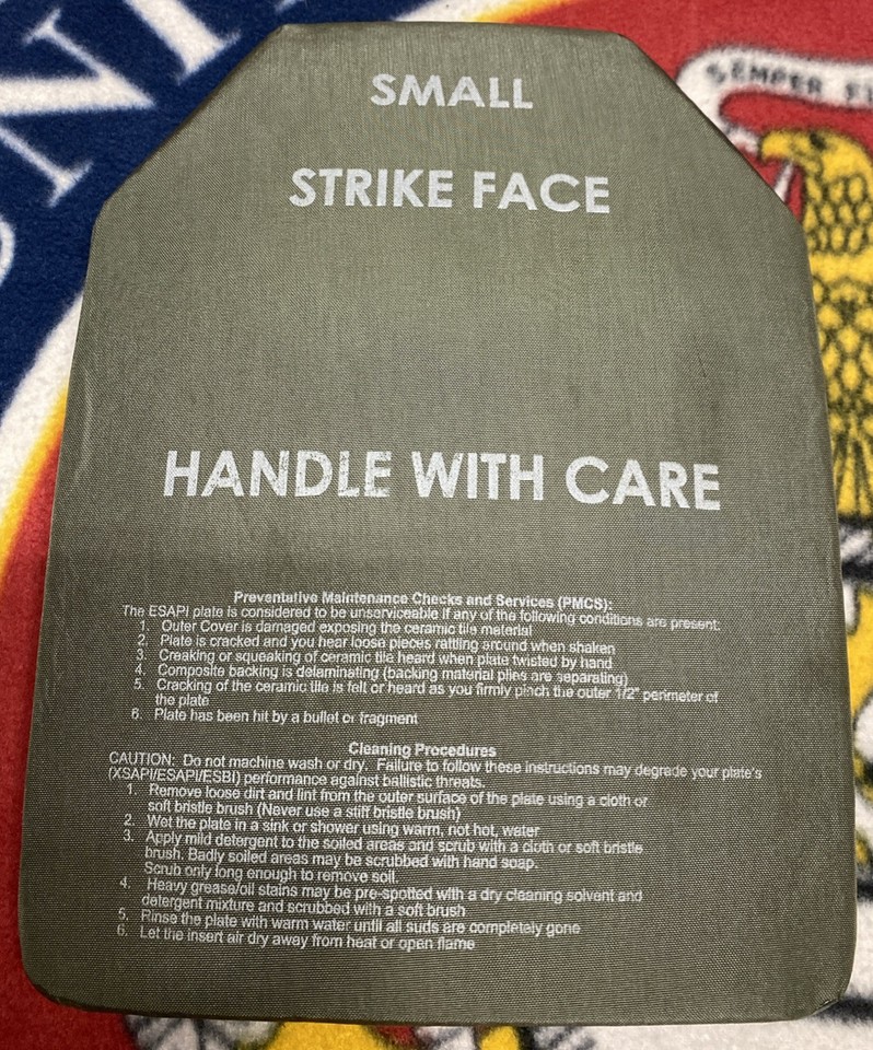 ESAPI & ESAPI REV E LEVEL 4 BALLISTIC BODY ARMOUR PLATE CARRIER PLATES ...