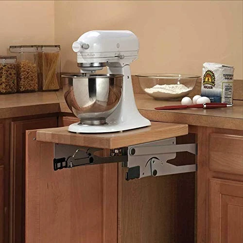 24 in. H X 3 pulgadas W X 13 pulgadas Organizador de gabinete elevador de electrodomésticos D Steel, liso Foto 2 de 4