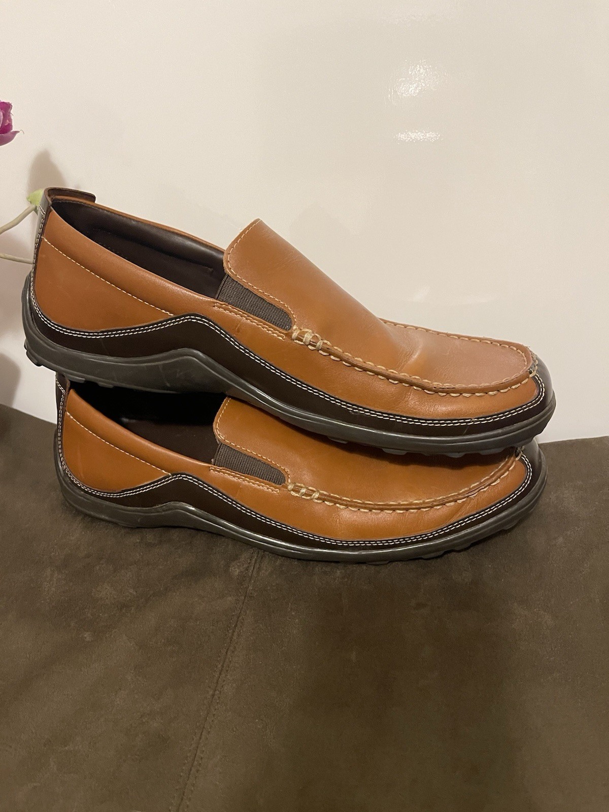 SAOLA Scarpe uomo Cole Haan in pelle marrone taglia 11