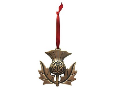 Royal Tara Scottish Thistle Ornament, Irish Home Decor 2.95''x 2.95''
