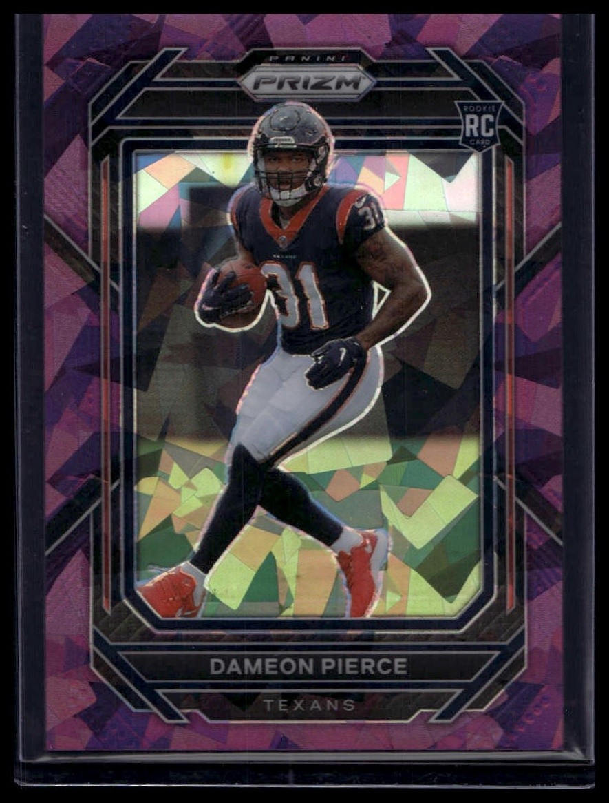 Dameon Pierce 2022 Panini Prizm #322 Purple Ice Rookie /225 Houston Texans