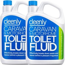 Cleenly Toilet Fluid For Carvans And Motorhomes Boat Eco Blue Liquid 4L