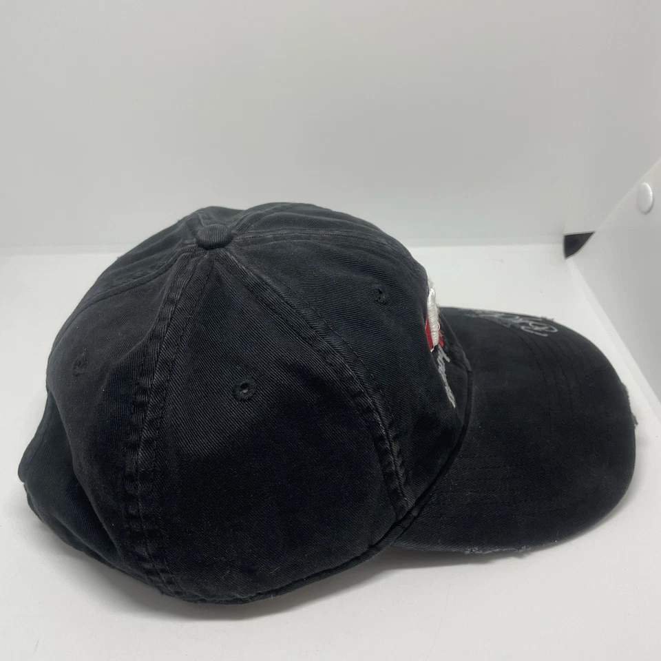 NEW Bobby Labonte BL distressed Black Cap official Race Shop Racing Sample Hat - Image 3 of 4