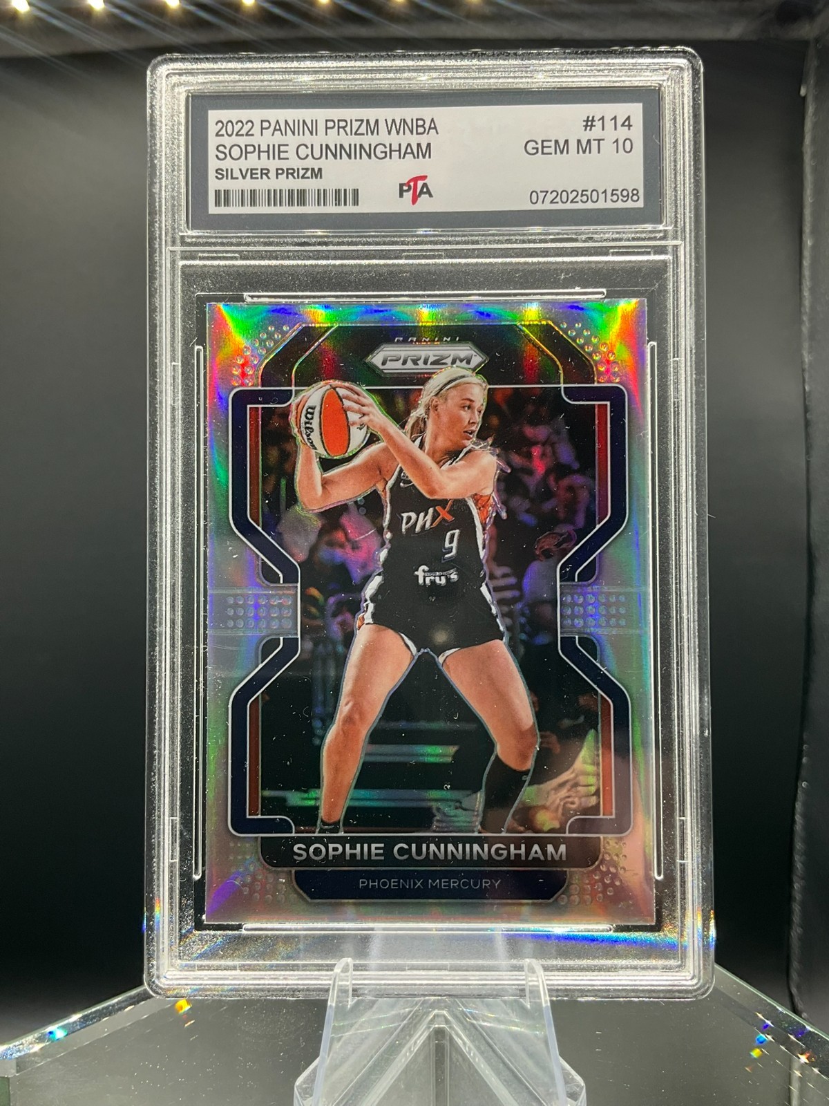 2022 Panini Prizm WNBA Sophie Cunningham Silver Prizm GRADED GEM MINT PTA 10🔥