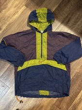 Nike 90s Y2k Vintage Unisex L Windbreaker Jacket Purple Blue Green Anorak