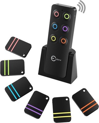 Schlüsselfinder mit 6 Empfängern 30m Reichweite 80dB Key Finder Sender Suchgerät