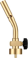Propane Torch Head, Manual Start Solid Brass Brazing Torch Fuel by Propane CGA60