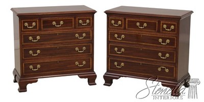 73806: Pair of COUNCILL CRAFTSMEN Mahogany Nightstands Bachelors Chests