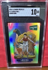 2020-21 Panini Prizm Draft Picks LaMelo Ball Downtown D-2 SGC 10