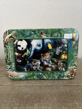 New Tree Free Greetings 16 Cards In Decorative Tin Save The Rainforest 4 Designs