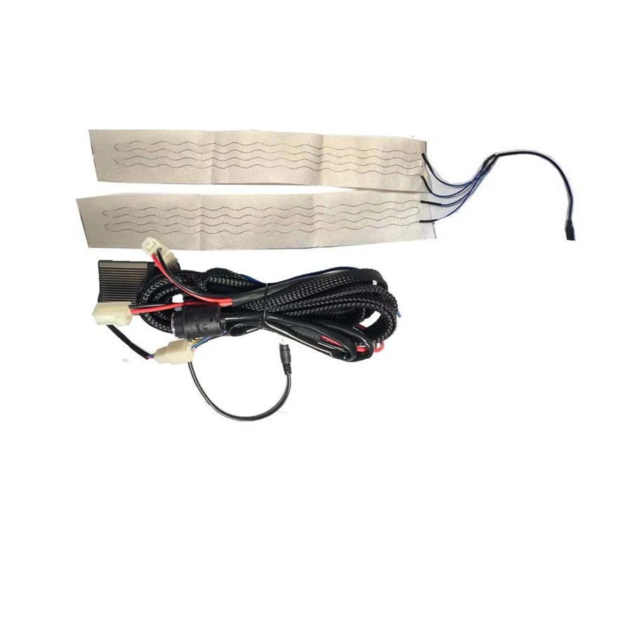 Car Carbon Fiber Heated Heating Steering Wheel w/ Signal Wheel 6LED Shift switch - Image 2 of 4