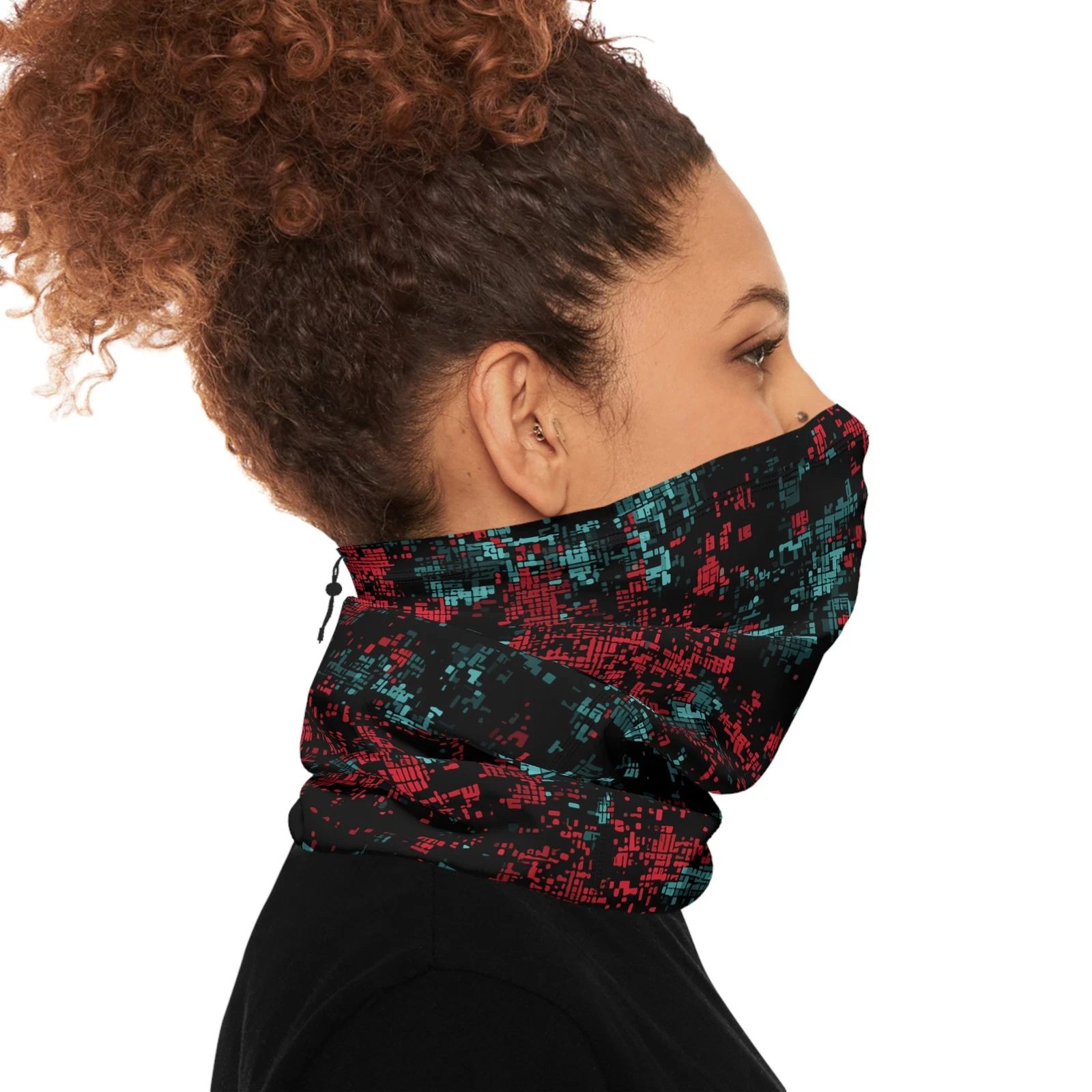 Future Camouflage Winter Camo Neck Gaiter Face Mask Scarf Streetwear Cyberpunk