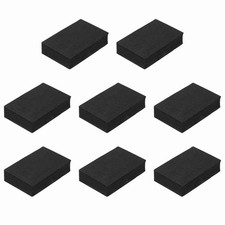 8Pcs Speaker Isolation Pads, 60mmx40mmx15mm Black Square EVA Acoustic Foam Pads