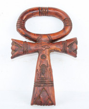 UNIQUE HANDMADE ANCIENT EGYPTIAN ANKH KEY Of Life with Scarab Symbole Amulet