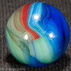 JABO *COLD BLOOD GOLD MONEY Tank Wash Swirl Marble 9/16" Mint Hawkeyespicks sg — photo 2