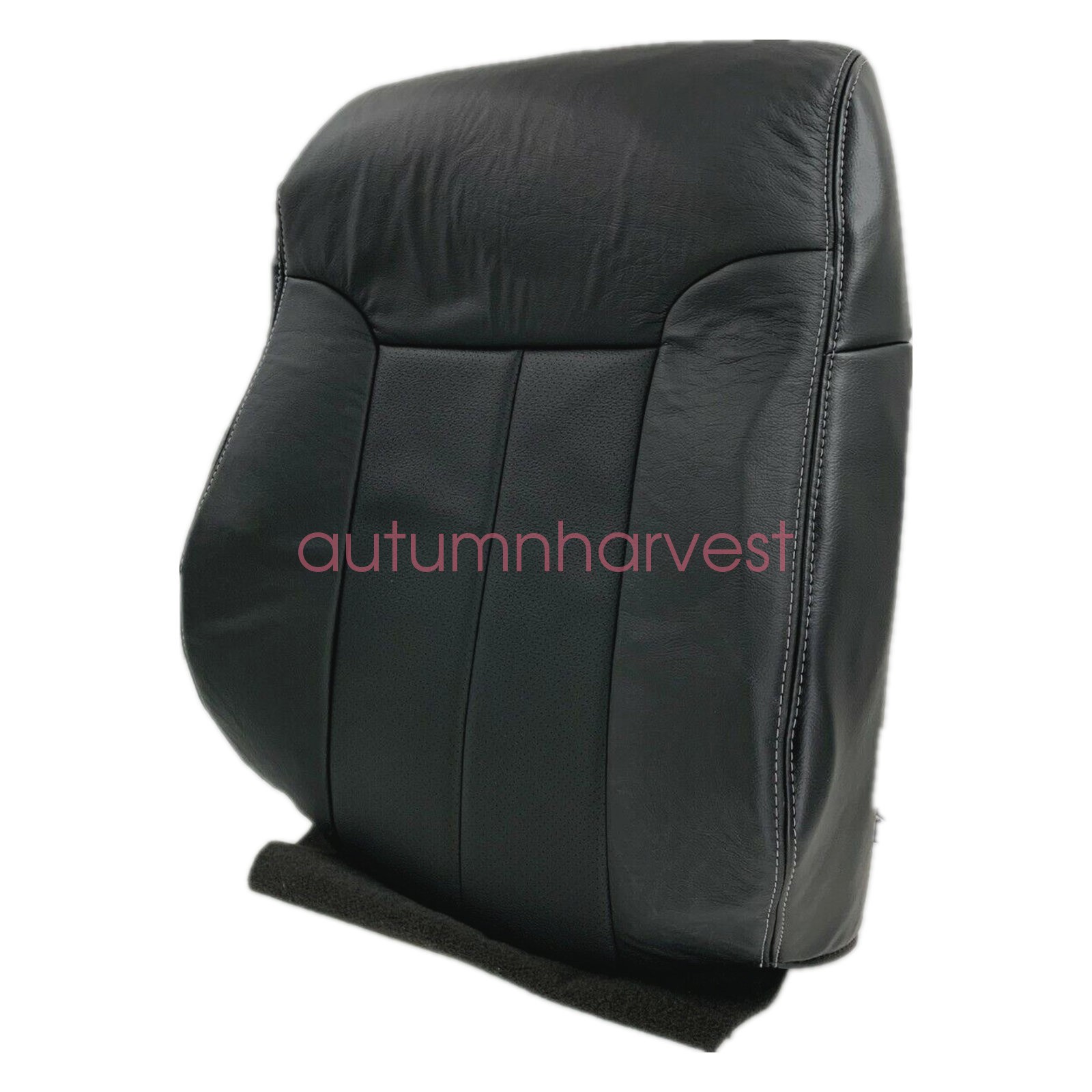 For 2009-2014 Ford F150 Front Bottom & Top Seat Cover Black + Headrest Cover