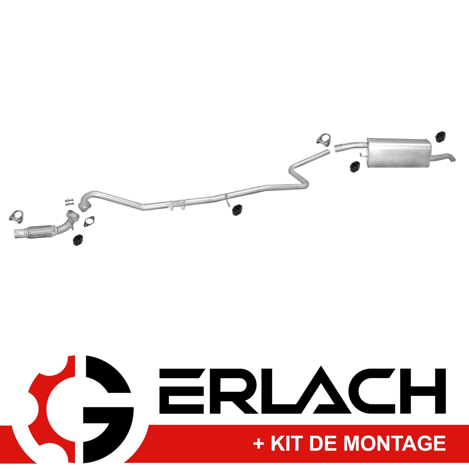 Échappement silencieux Ford Fusion 1.4 TDCI pour réparation de pot percé
