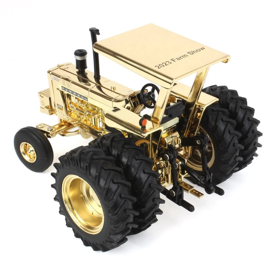 Unidad de persecución ERTL Gold Chrome 1/32 Farmall 1206 con ROPS 2023 Farm Show 44307-oro Foto 4 de 4