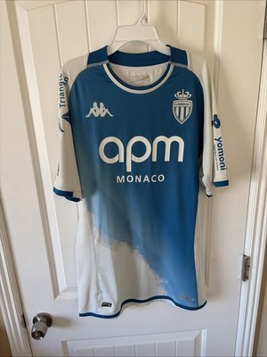 Extremely Rare AS Monaco FC Ocean Blue 2023-24 Authentic 3rd Kit Ben Yedder #10