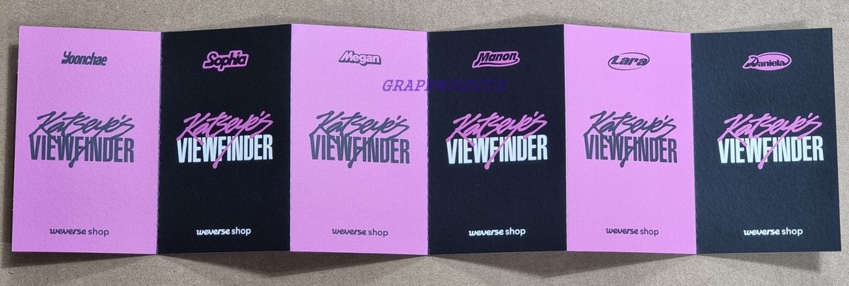 KATSEYE KATSEYE'S VIEWFINDER in Seoul Weverse POB ACCORDION CARD